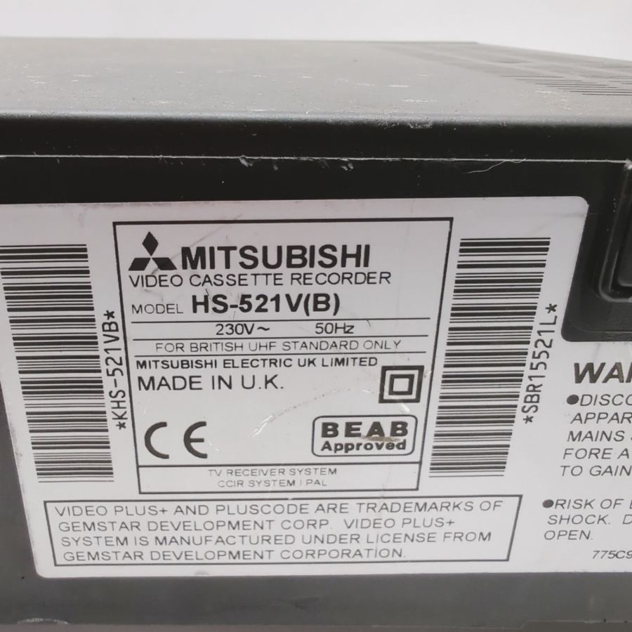 Faulty Mitsubishi HS-521V Video Cassette Recorder Auto Set-up Tape Optimizer – image 7