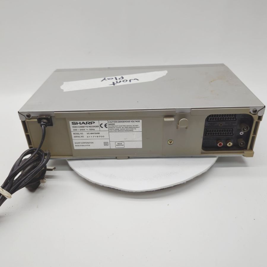 Faulty Sharp VC-MH75 6 Head NICAM Hi-Fi Stereo VCR VHS Player Recorder Silver – image 5