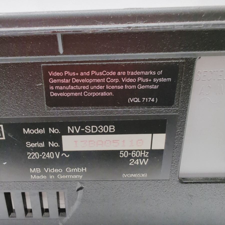 Faulty 80s 90s Panasonic NV-SD30 Super Drive System Video Cassette 3 Head – image 6