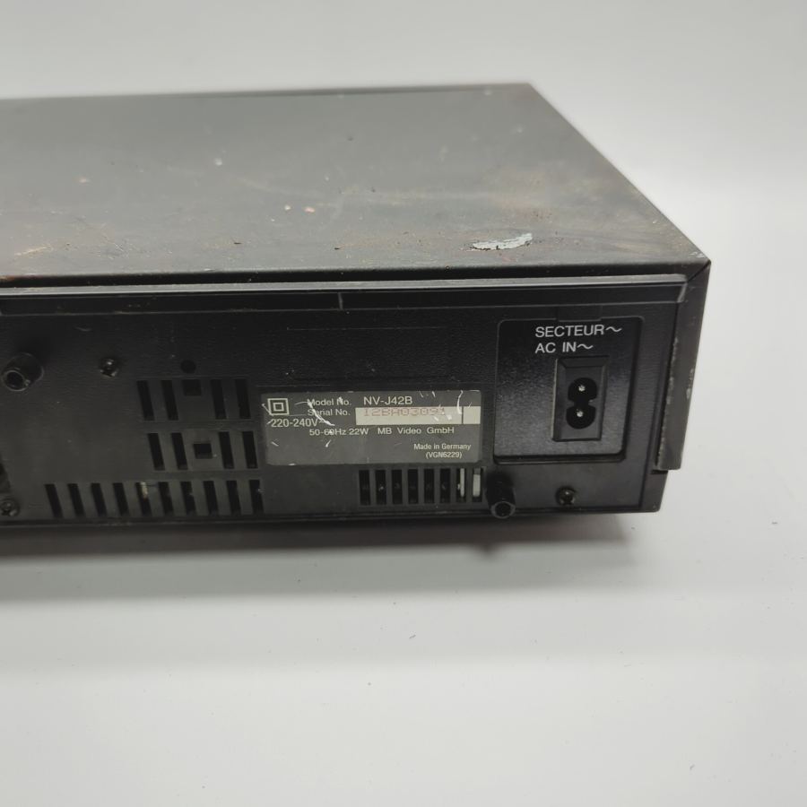 Faulty tv show film prop 80s 90s Panasonic vhs NV-J42B J42 Video 3 Head Black – image 5
