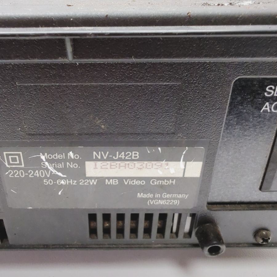 Faulty tv show film prop 80s 90s Panasonic vhs NV-J42B J42 Video 3 Head Black – image 6