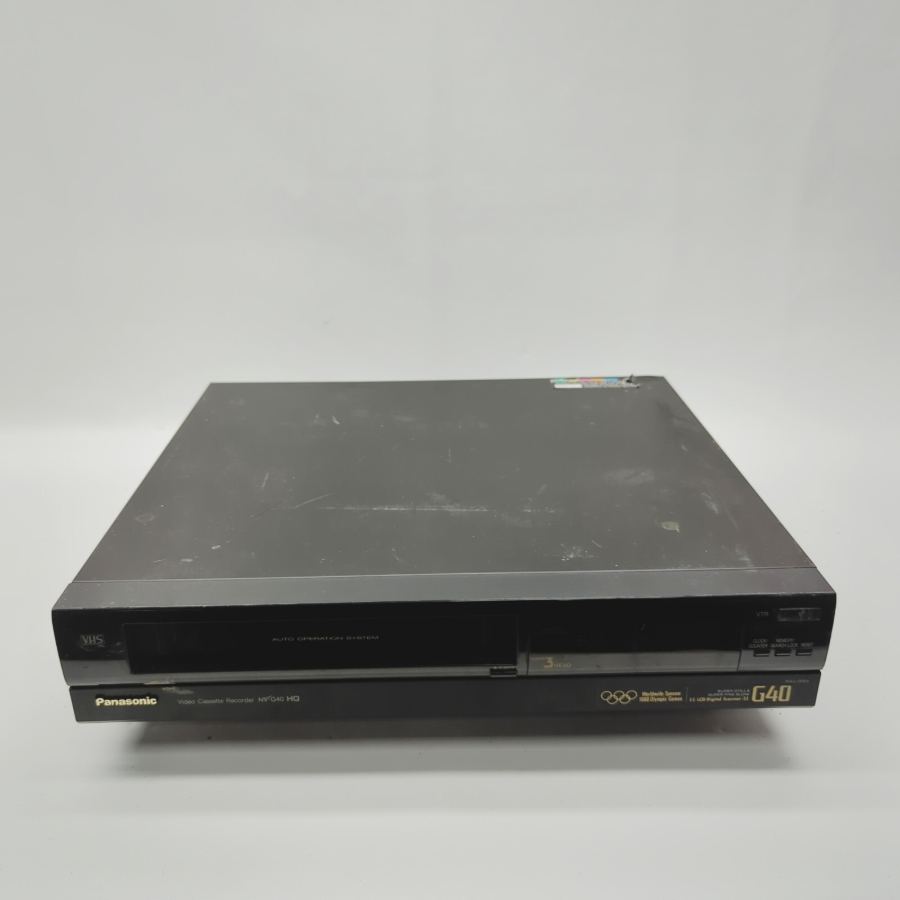 Faulty tv prop 80s 90s olympicsm Panasonic NV-G40 VHS Cassette Recorder  Black