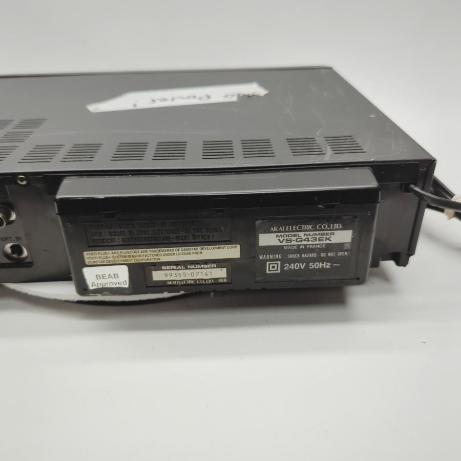 Faulty VHS 80s 90s tv film prop Akai VS-G43EK VHS HQ Video Cassette HQ – image 9
