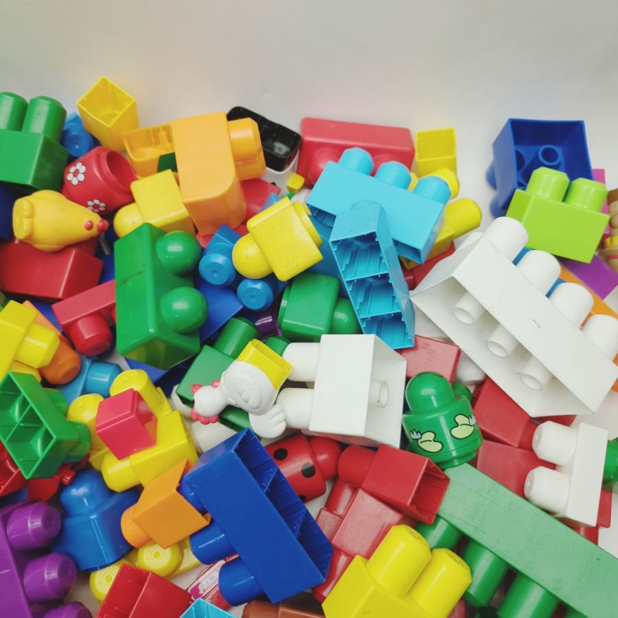 Large Mega Blocks & Lego Duplo joblot Bundle Builders Bricks Maxi (need clea) – image 5