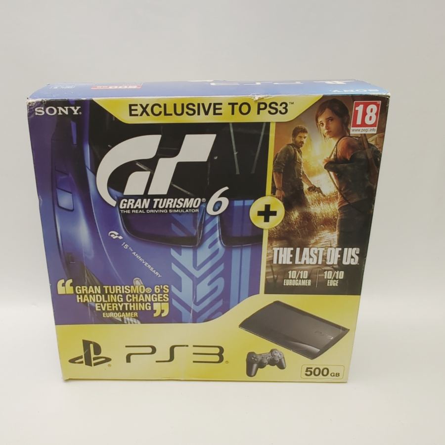 *EMPTY BOX* PlayStation 3 super slim Gran Turismo 6 last of us Special Edition