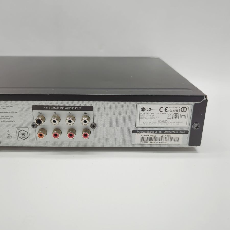 Representative photograph of the same model: LG BD390 Blu-ray DVD Player Black w/ Remote & HDMI Cable – Tested & Working – image 9