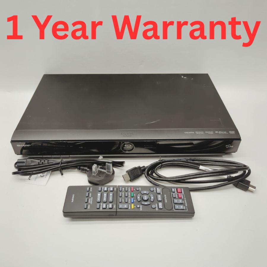 Sharp BD-HP22H Blu-ray DVD Disc Player Black Full HD 1080p HDMI Tested