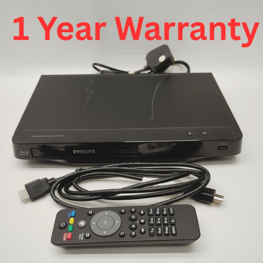 Philips Compact BDP2900/05 Blu Ray and DVD Player - With Remote and HDMI