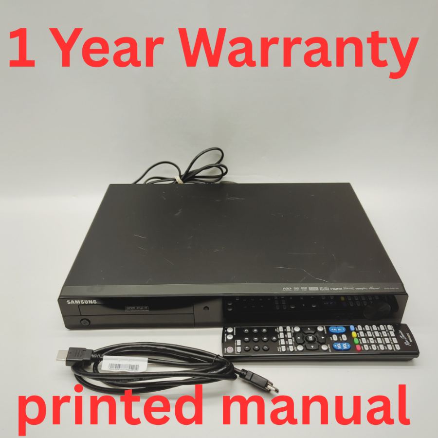 Representative photograph of the same model: Samsung DVD-SH871M Black DVD Player & DVD HDD Recorder HDMI Cable With Remote