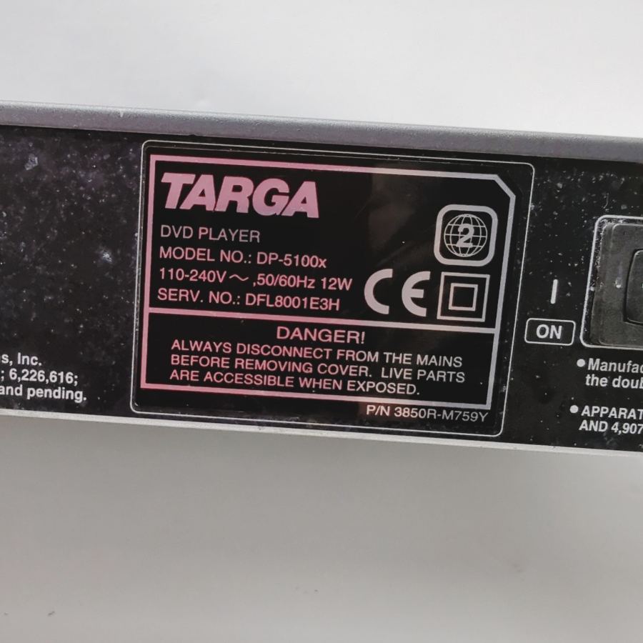 Targa DP-5100x Black DVD CF card reader pc card DTS Decoder Working And Tested – image 9