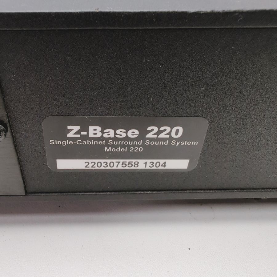 untested Zvox Z-Base 220 Sound bar speaker System 15VDC - Black – image 8