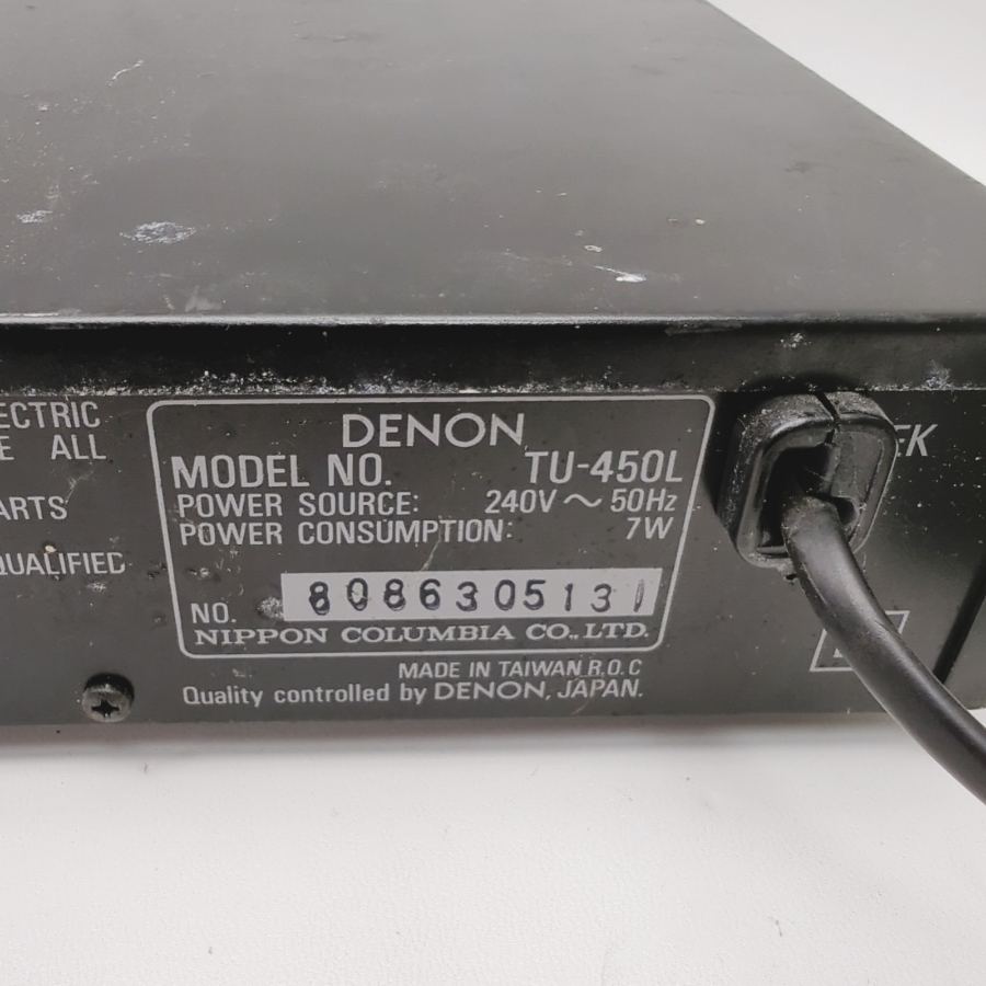 Faulty DENON TU-450L Black Precision Audio Component AM/FM Stereo Radio Tuner – image 9