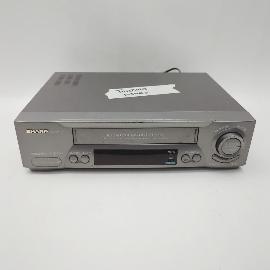 Faulty SHARP VC-MH711HM 4-Head Nicam Video Cassette Recorder - Black