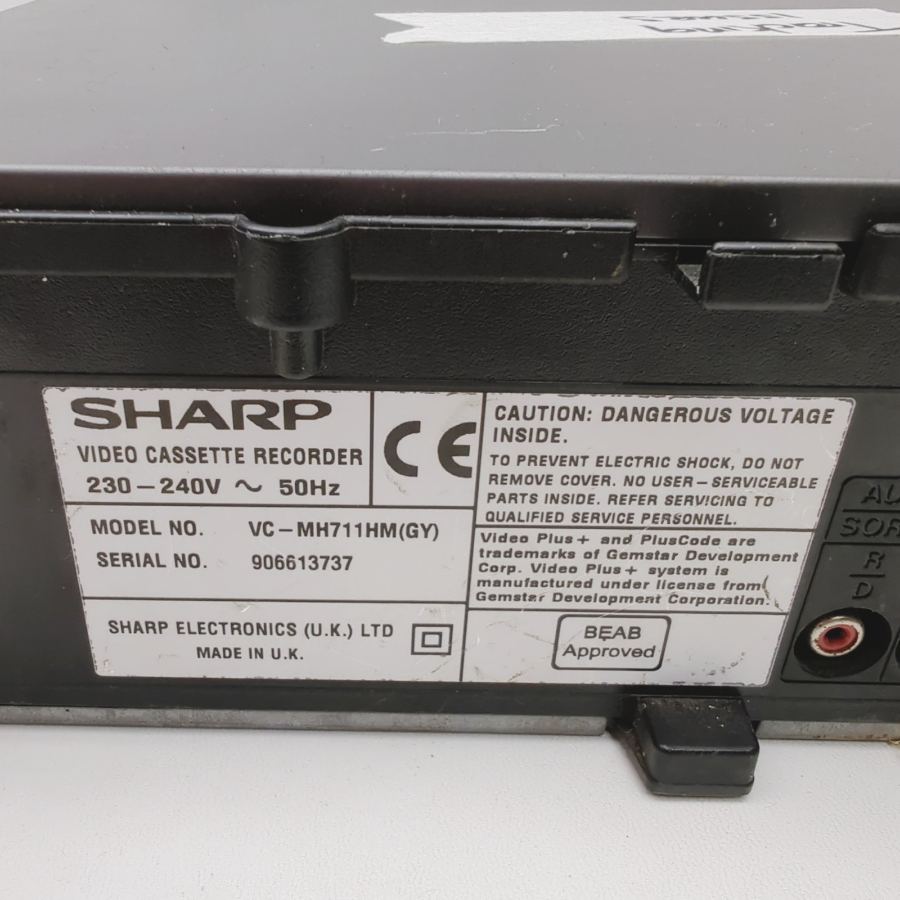 Faulty SHARP VC-MH711HM 4-Head Nicam Video Cassette Recorder - Black – image 9