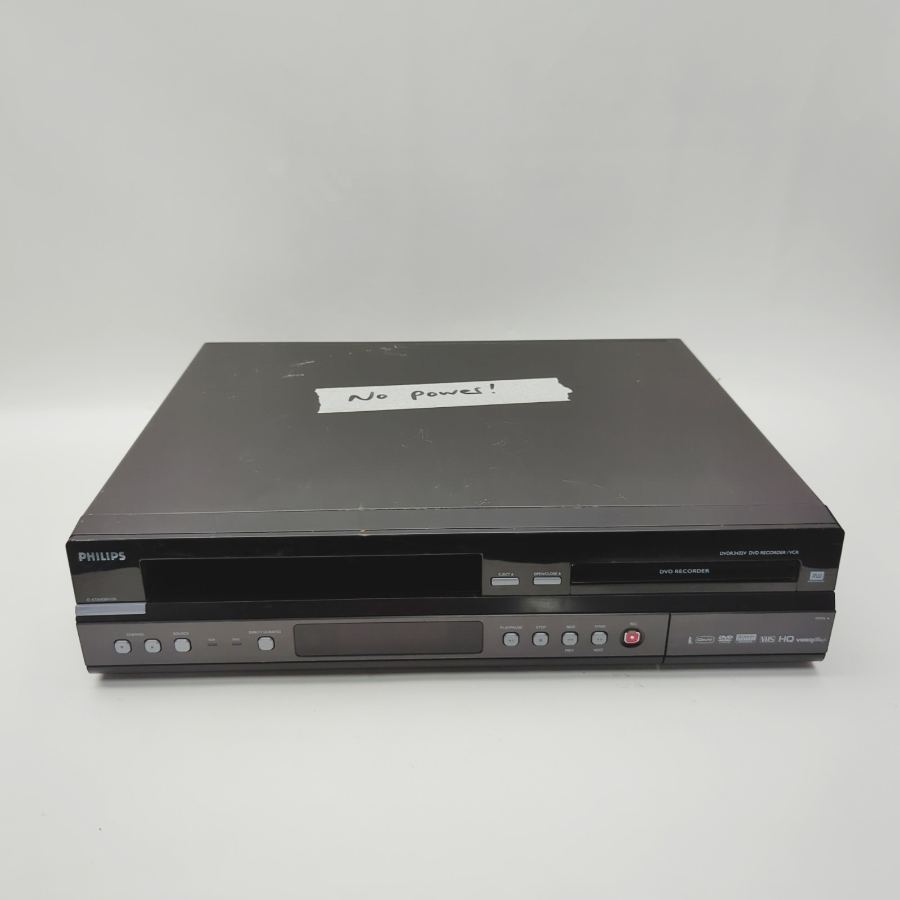 Faulty Philips DVDR3432V Black Dolby Digital DVD/VCR Recorder Home Cinema System