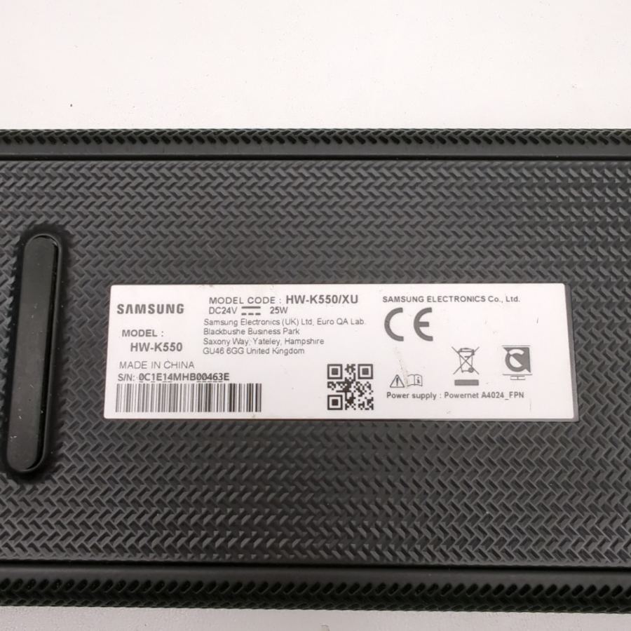 HW-K550/XU Samsung Soundbar Speaker with Remote & Power adapter – image 3