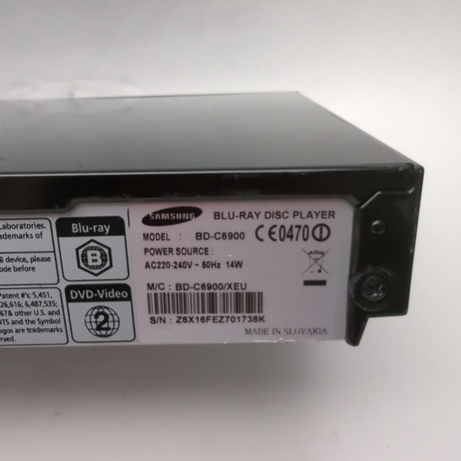 Samsung BD-C6900 Blu-ray & DVD Player 7.1 surround Remote HDMI 3D Sleek Black – image 9