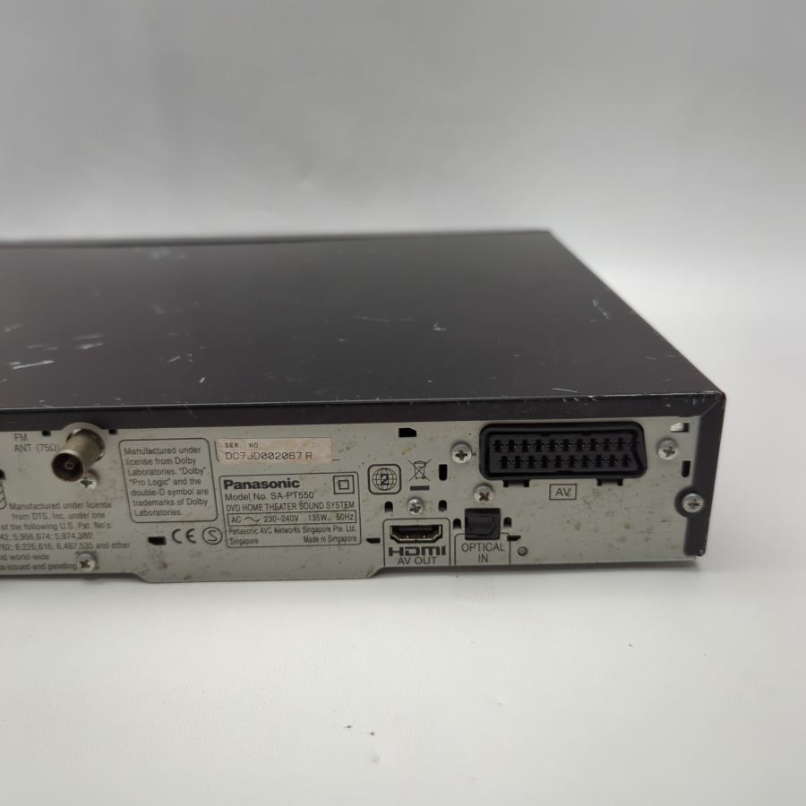 Panasonic SA-PT550 DVD Home Theater Sound System Main Unit Only - Tested – image 6