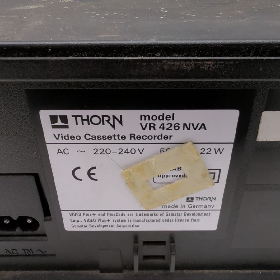 Faulty Thorn VR426 NVA VHS Video Cassette Recorder 6-Head Long Play prop – image 9