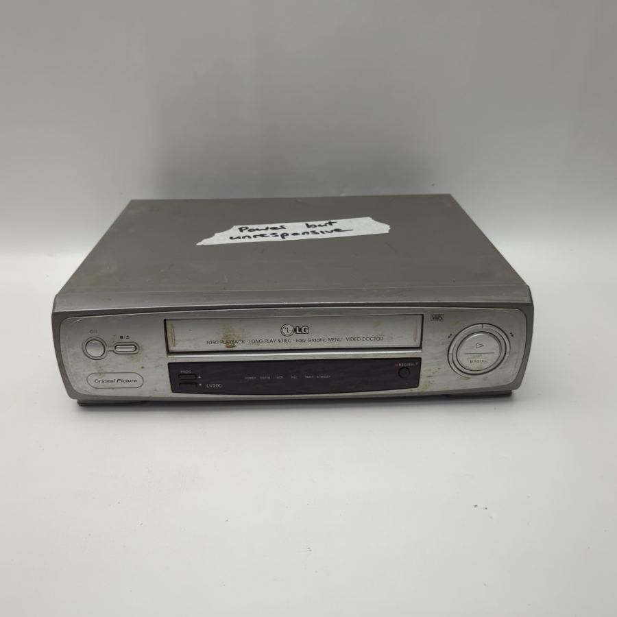 Faulty LG LV200 Video Cassette Recorder VCR For Parts/Repair