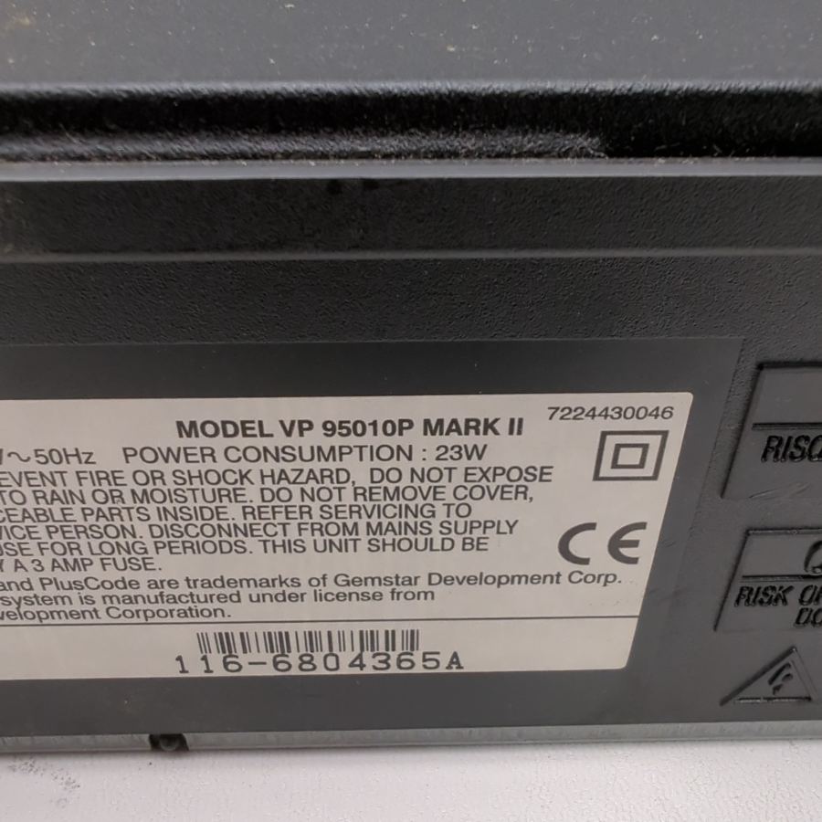 Matsui VP9501P Mark II VHS Video Cassette Recorder VCR – For Parts/Repair – image 9