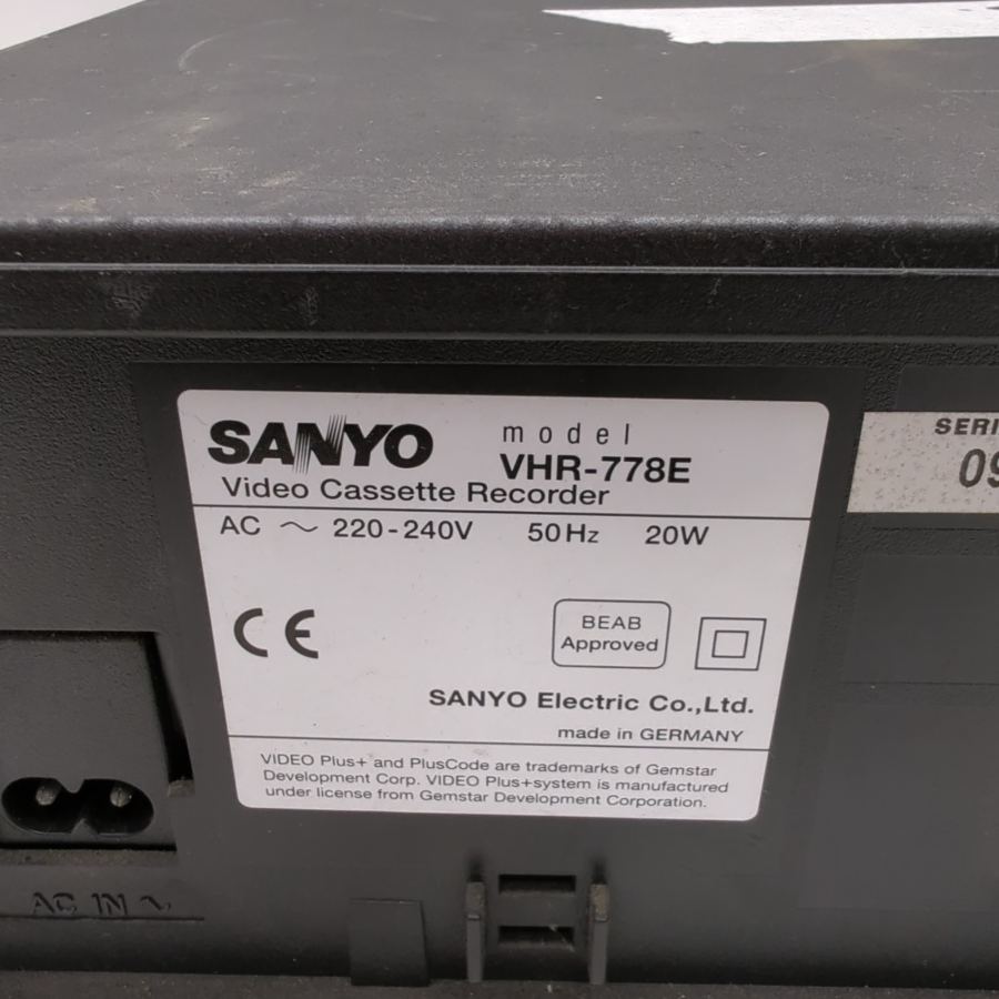 Faulty Sanyo VHR-778E Silver VHS Video Cassette Recorder VCR NICAM Hi-Fi Stereo – image 9