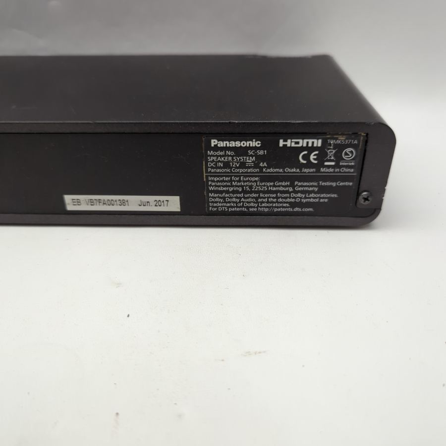 Panasonic SC-SB1 HDMI Soundbar Speaker System Bluetooth Dolby DTS – Black – image 9