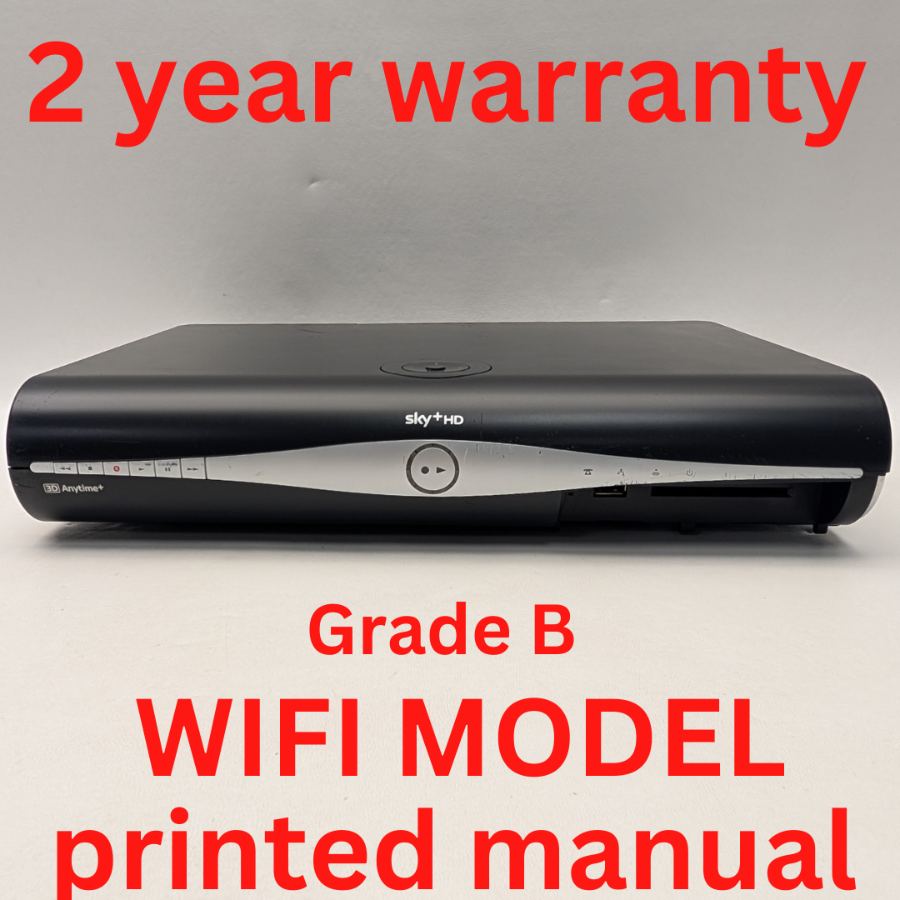 *MISSING FLAP* WIFI SKY+ PLUS HD BOX 500GB SLIMLINE RECEIVER DRX890 + NEW REMOTE