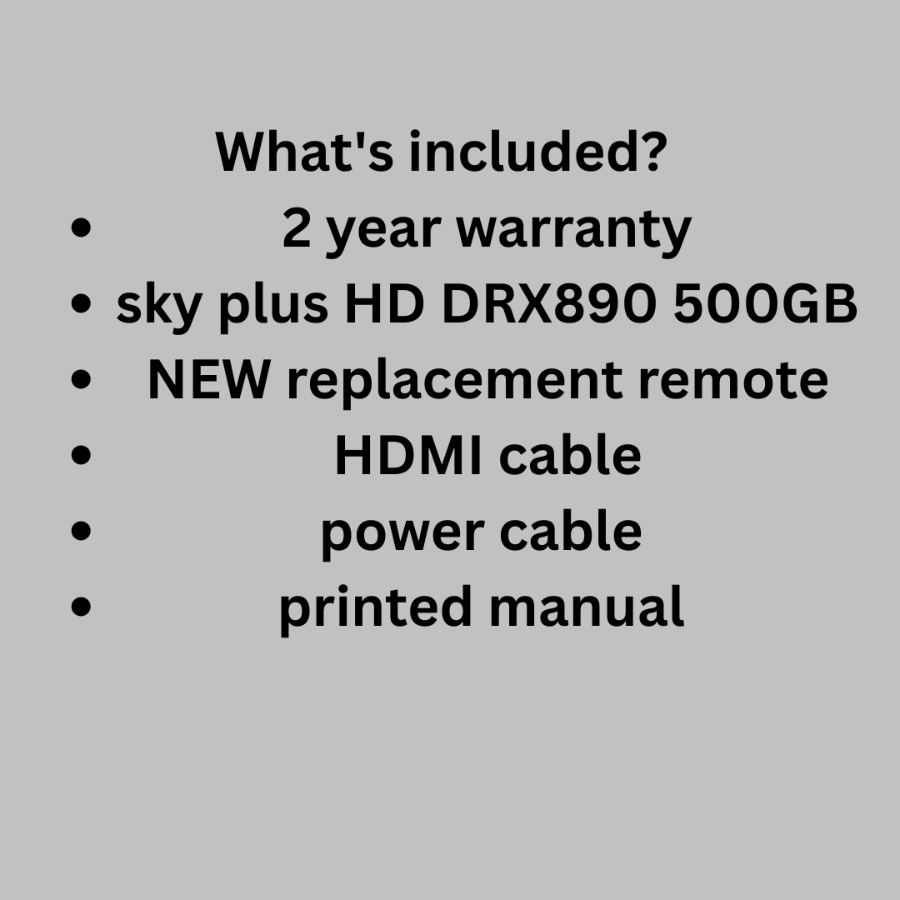 *MISSING FLAP* WIFI SKY+ PLUS HD BOX 500GB SLIMLINE RECEIVER DRX890 + NEW REMOTE – image 2