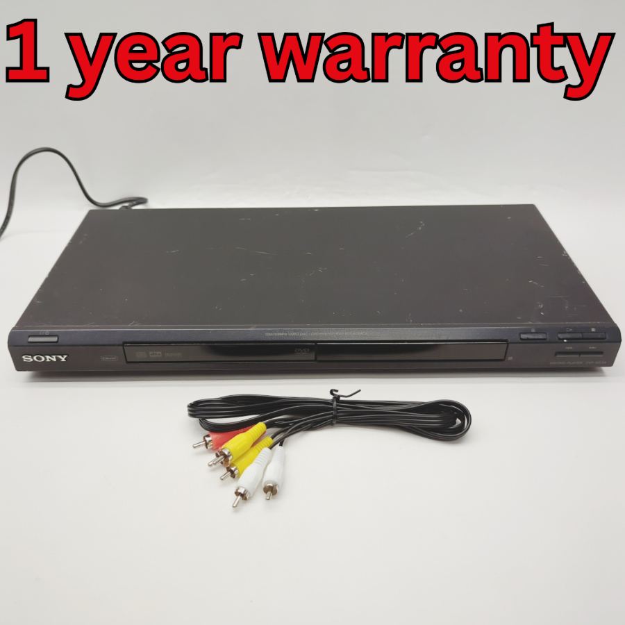 Representative photograph of Random DVD & CD Player Music Disc with RCA Cable Warranty NO REMOTE
