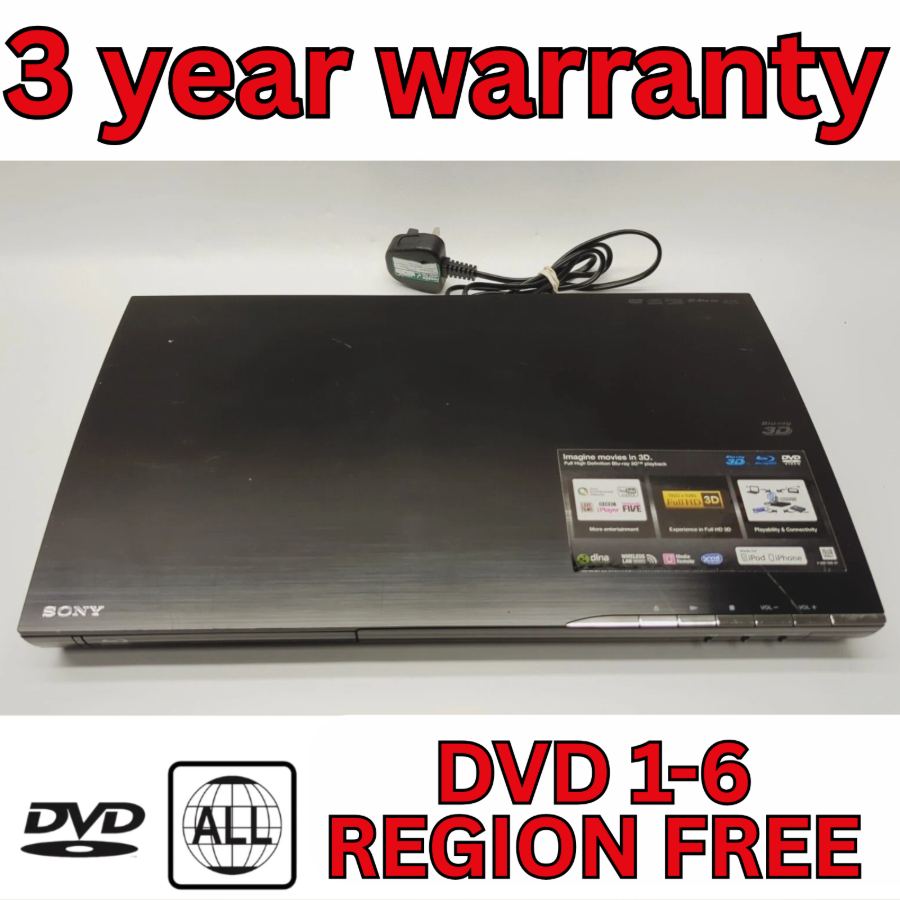 SONY BDV-E490 DVD and Blu-ray  Player surround sound home theatre Region Free