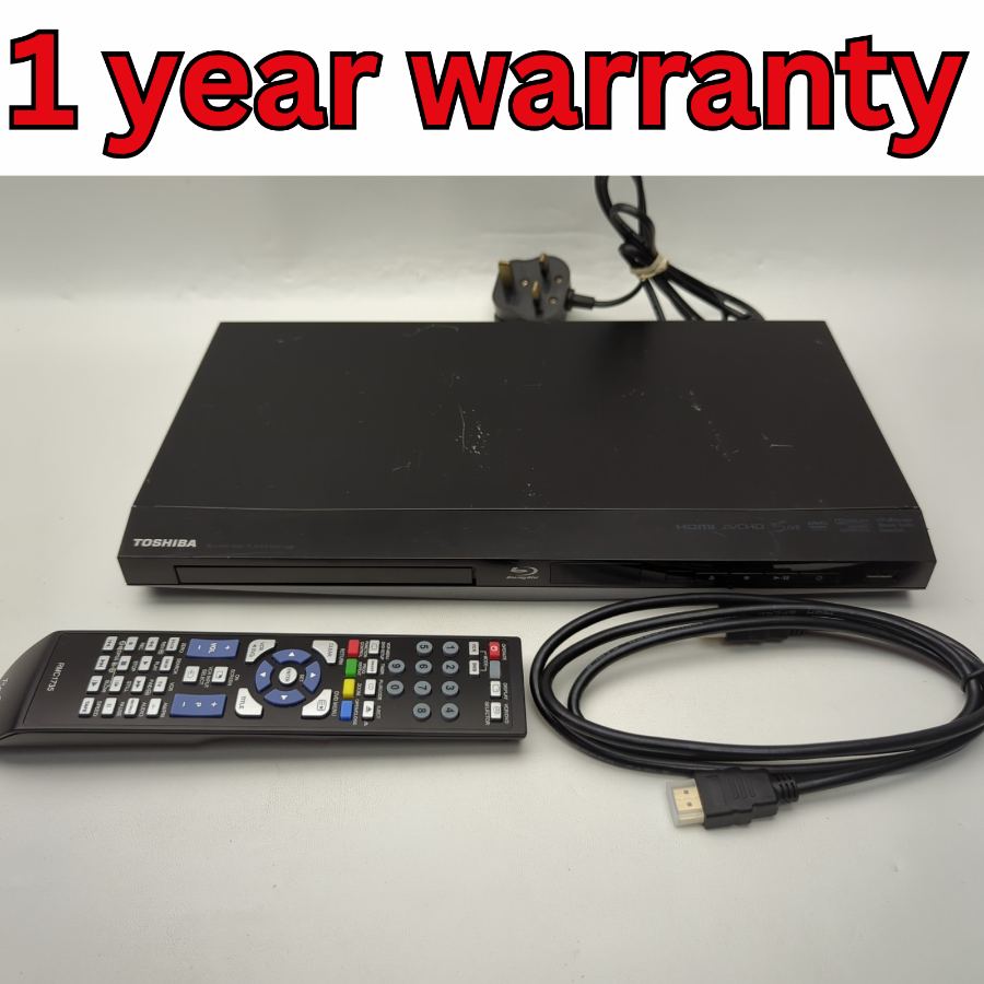 Representative photograph of the same model: TOSHIBA BDX1300 Blu-Ray & DVD Compact Small Player Remote HDMI Cable Warranty