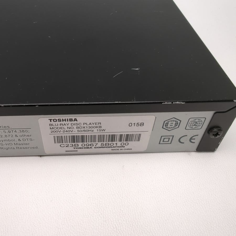 Representative photograph of the same model: TOSHIBA BDX1300 Blu-Ray & DVD Compact Small Player Remote HDMI Cable Warranty – image 3