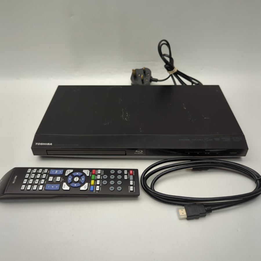 Representative photograph of the same model: TOSHIBA BDX1300 Blu-Ray & DVD Compact Small Player Remote HDMI Cable Warranty – image 4
