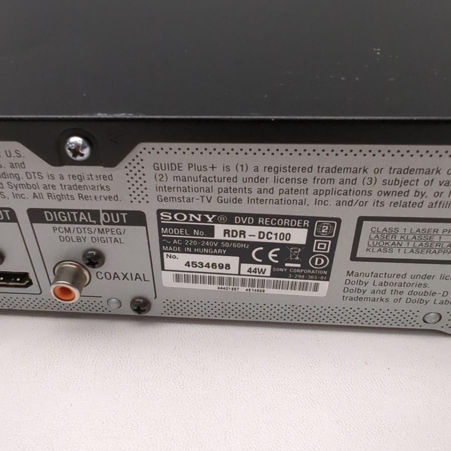 Sony RDR-DC100 DVD Recorder Black (DVB) 1080p Twin-SCART HDMI Portable – image 10