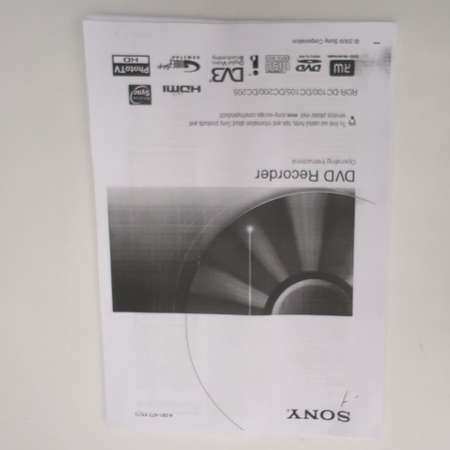 Sony RDR-DC100 DVD Recorder Black (DVB) 1080p Twin-SCART HDMI Portable – image 11