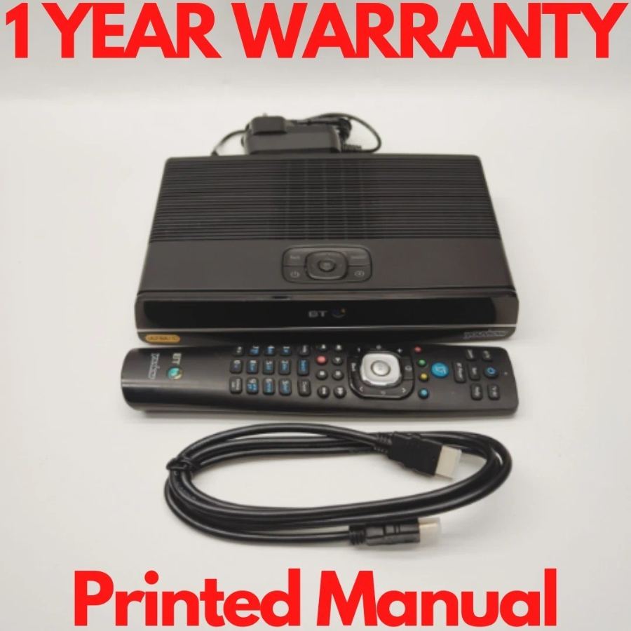 BT 4K Ultra HD Box UHD DTR-T4000 500gb Twin Recording HD Remote Warranty