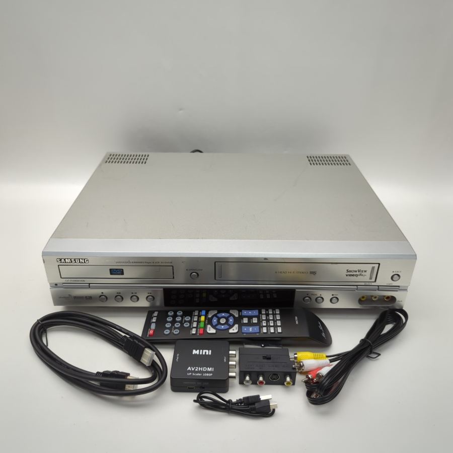 Samsung SV-DVD3E DVD / VHS VCR Combi Video Player Recorder - TESTED - Silver – image 2