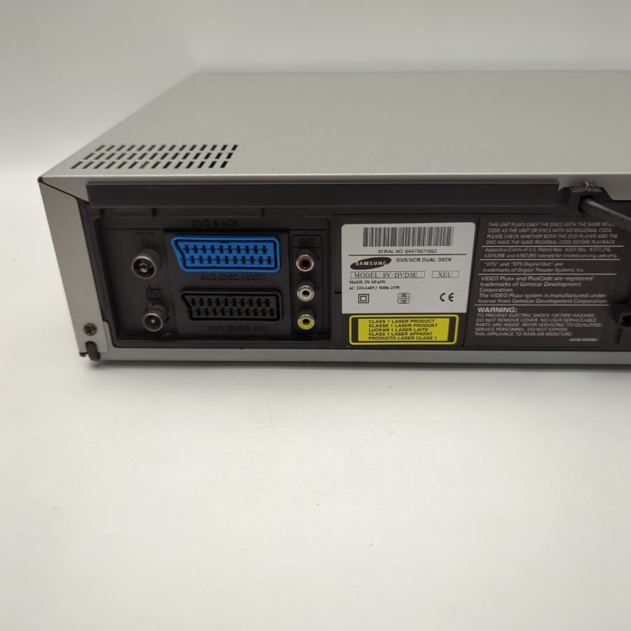 Samsung SV-DVD3E DVD / VHS VCR Combi Video Player Recorder - TESTED - Silver – image 9