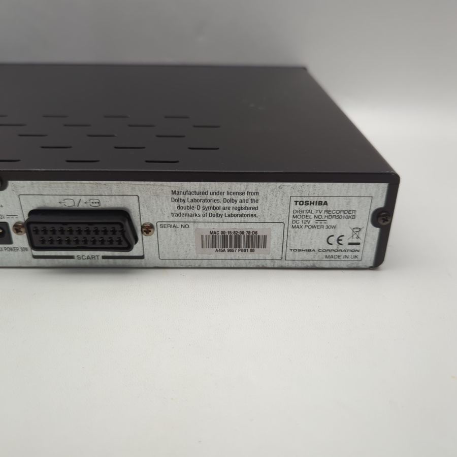 Toshiba HDR5010KB Digital TV Recorder HDMI USB Freeview Box Black Tested – image 9