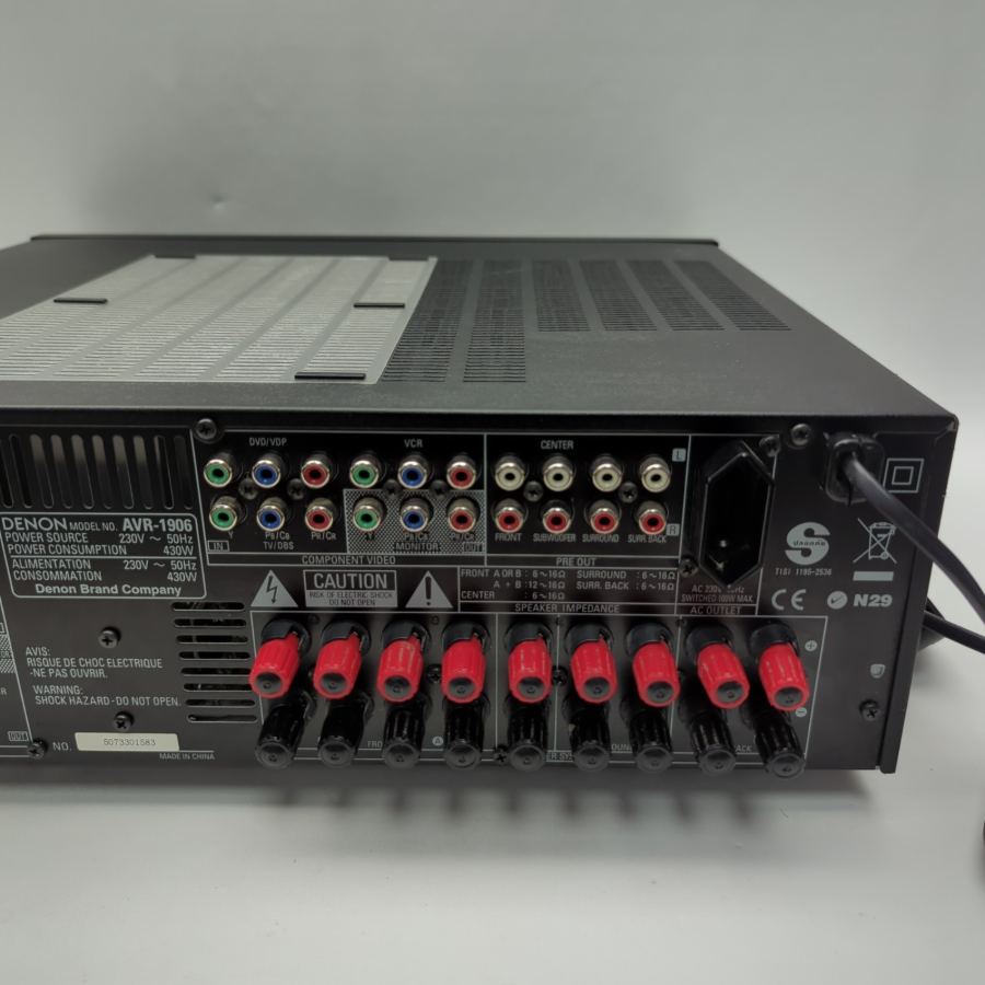 Denon AVR-1906 Home Cinema Surround Sound Receiver 7.1 Channel Optical Coaxial – image 7
