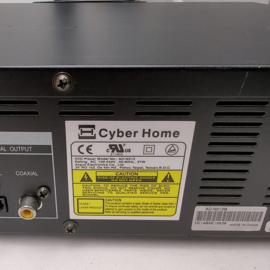 Cyber Home DVD Player VIDEO-CD DVD Series Dolby Digital DTS Coaxial AV Outputs – image 9