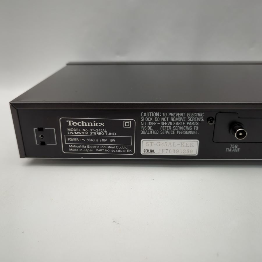 Technics ST-G45AL Quartz Synthesizer LW MW FM Stereo Tuner Black 240V 9W – image 7