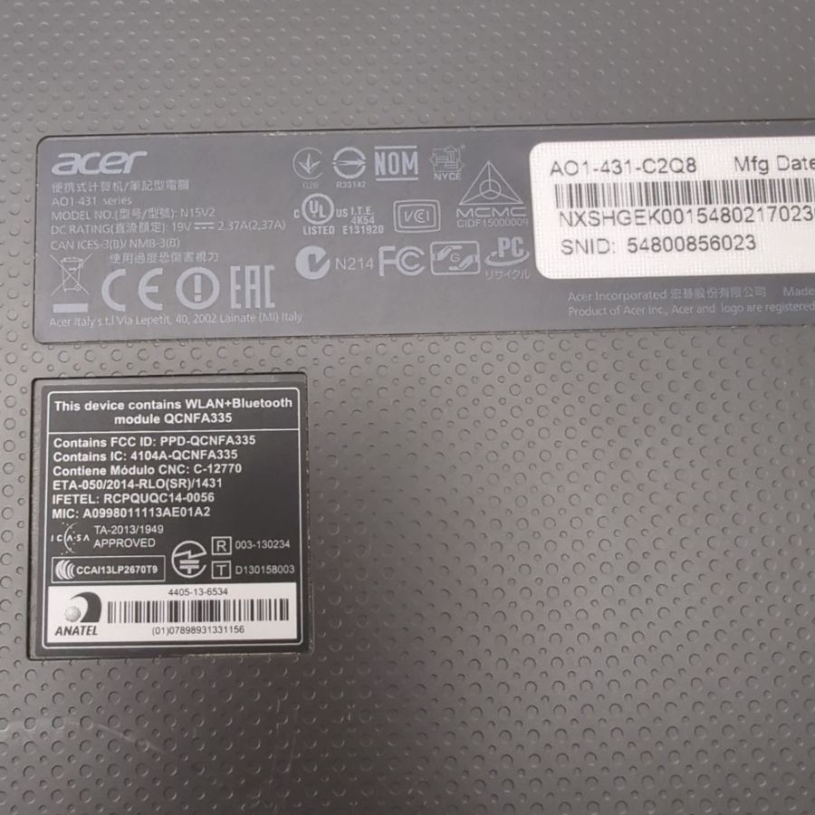 Acer Aspire Cloudbook 14 AO1-431-C2Q8 Intel Celeron N3050 2GB Ram 32GB Win 10 – image 2
