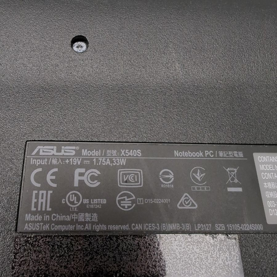 Silver ASUS X540S Notebook Laptop Celeron N306U 4GB RAM 240GB SSD New Battery – image 2
