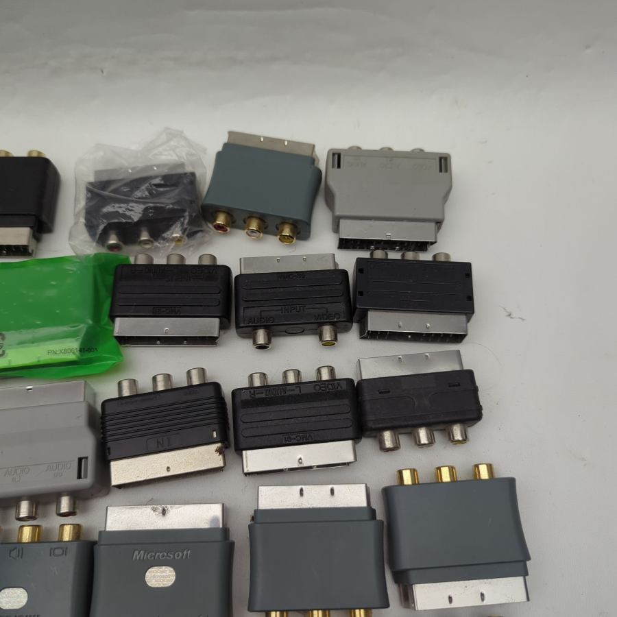X48 ASSORTED RCA ti SCART 3 PHONO AUDIO VIDEO AV TV ADAPTER – image 4