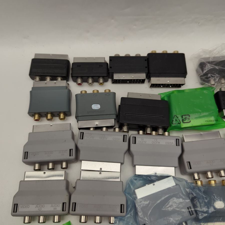 X48 ASSORTED RCA ti SCART 3 PHONO AUDIO VIDEO AV TV ADAPTER – image 5
