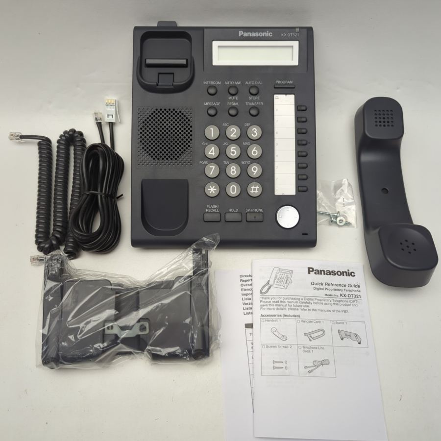 Representative photograph of the same model: NEW & BOXED Panasonic KX-DT321UK-B Digital Desktop Telephone Black
