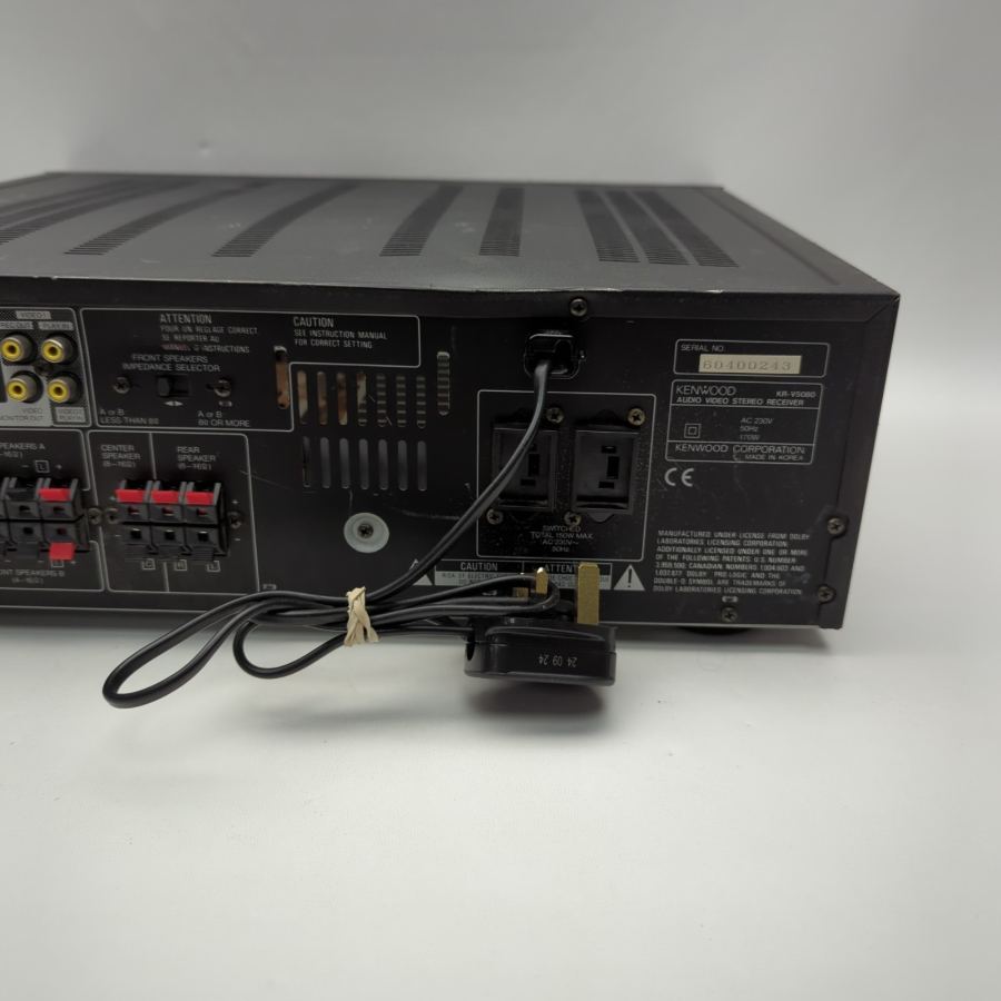 2 Kenwood KR-V5080 Surround Sound Digital Audio Video Stereo Receiver 170W Black – image 9