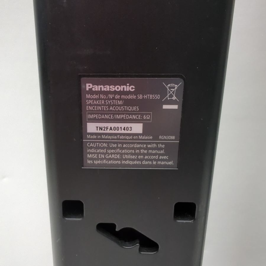 Panasonic SU-HTB550 Home Theatre Audio 2.1ch Soundbar Standing Speakers Black – image 11